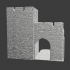 Medieval gate w. square tower - Modular Castle System image