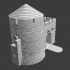 Medieval gate w. round tower - Modular castle model image