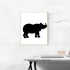 Rhino decor picture. Animals collection image