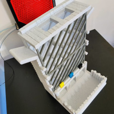 Picture of print of DT08 Damage Ex Machina Dice Tower :: Possibly Cool Dice Tower 2