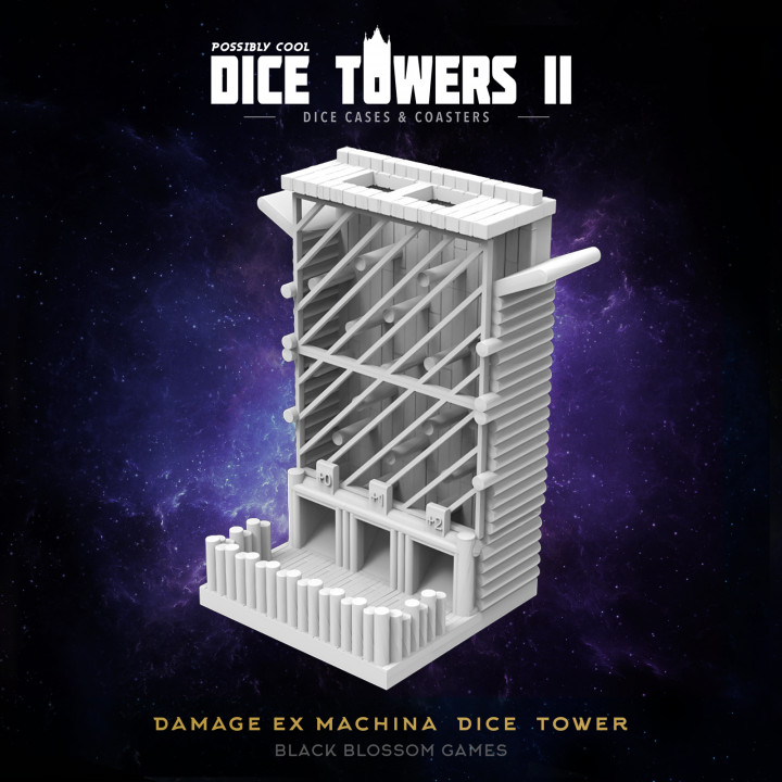 DT08 Damage Ex Machina Dice Tower :: Possibly Cool Dice Tower 2's Cover