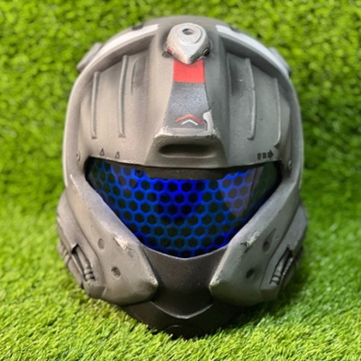 printable scifi halo CQB Helmet wargaming 3D print model