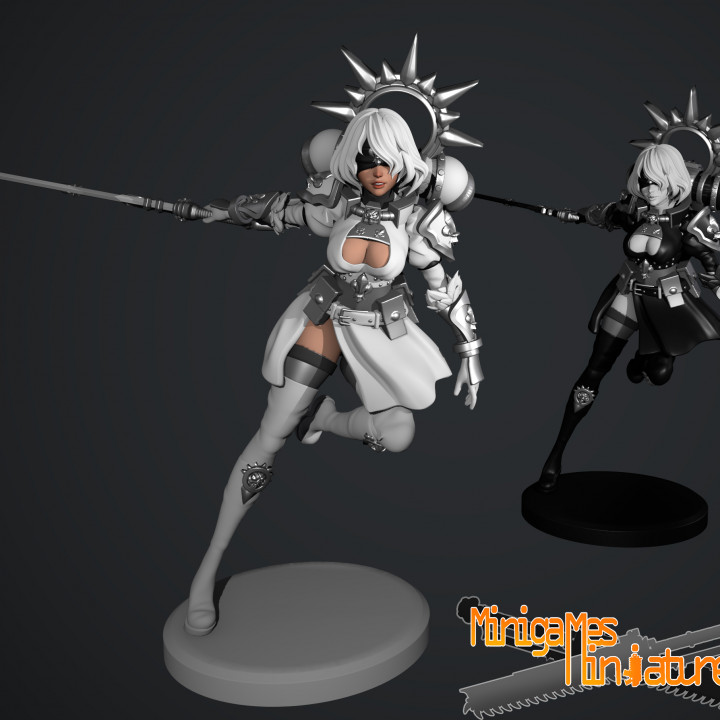 Anime Genshin Impact Rosaria Unpainted Models 3D Printed Figure Resin Kits  15cmH  eBay
