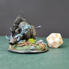 Picture of print of Giant Boar - Tabletop Miniature