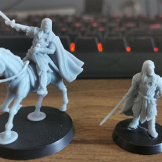 Picture of print of Elven Lord Foot & Mounted (Free in MedburyMiniatures Tribes/Patreon Welcome pack!)