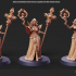 Drow Cleric Pose 1 - 4 Variants and Pinup image