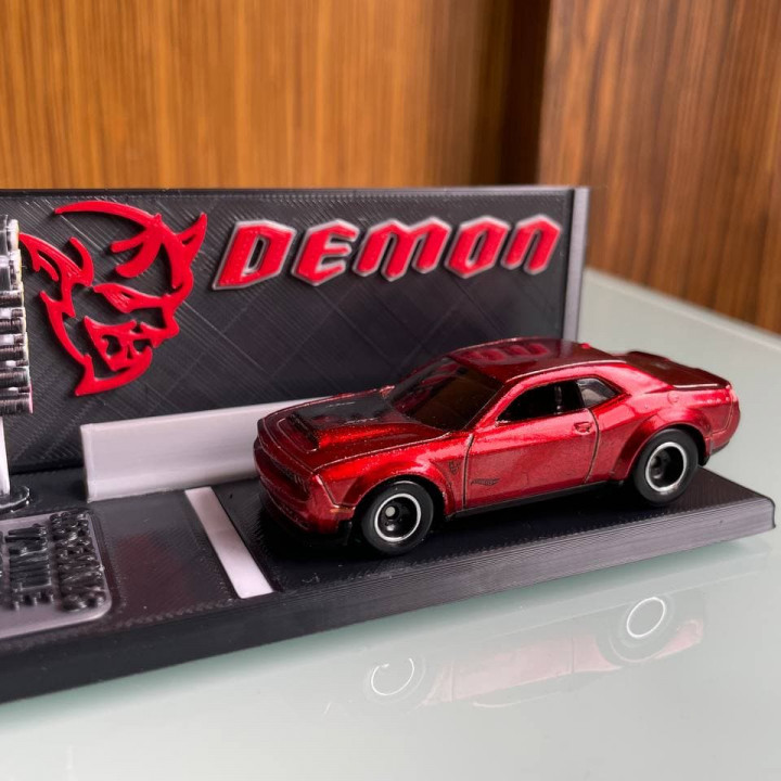 Hotwheels Dodge Challenger SRT Demon Display Base