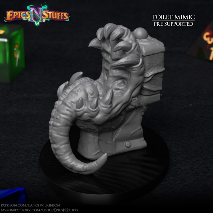 $2.99Toilet Mimic Miniature - Pre-Supported