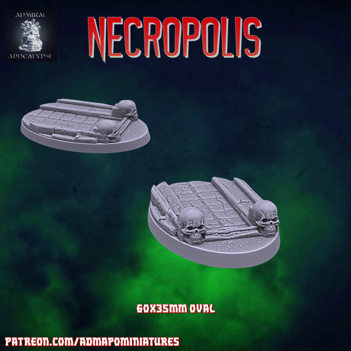$1.20Necropolis 60*35mm Base(Pre-supported)