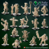 Tabletop fantasy miniature. Frogfolk grung set. Cook chief image