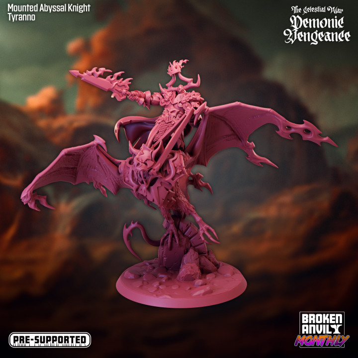 $5.00The Celestial War: Demonic Vengeance Mounted Abyssal Knight Tyranno 01