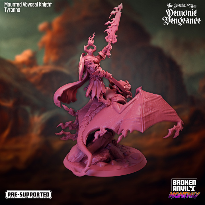 $5.00The Celestial War: Demonic Vengeance Mounted Abyssal Knight Tyranno 02