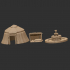 Medieval Props III - Tent & Fountain Set image
