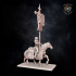 Kingdom of Equitaine Battle standard bearer on horse image