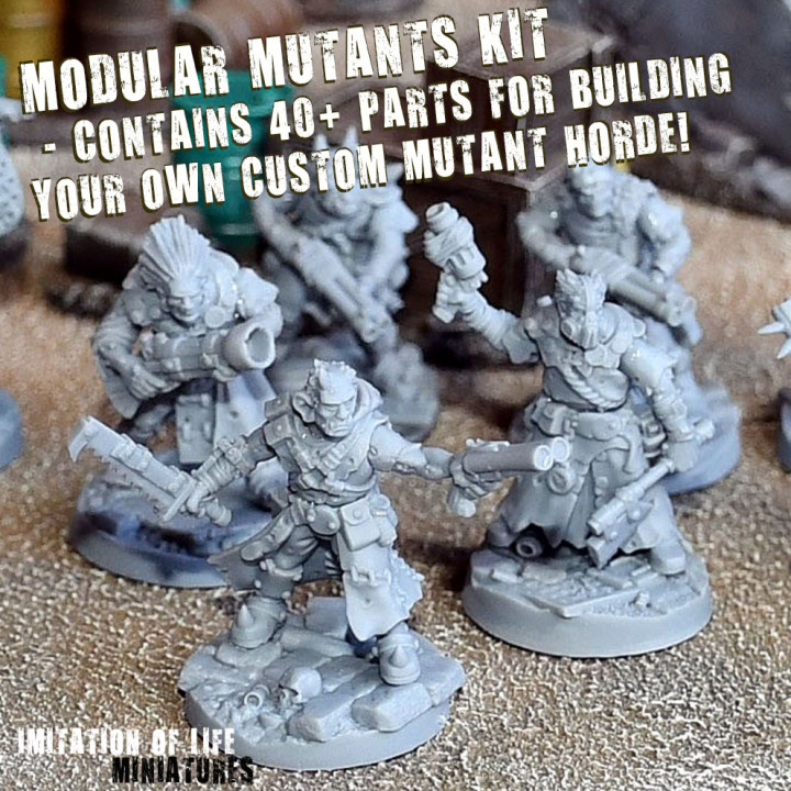 $20.00Modular Mutants kit - Multipart Post Apocalyptic Mutie horde