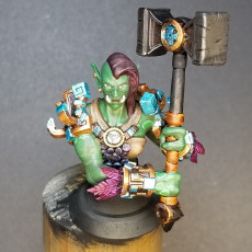 Picture of print of Tribe Troll Female Paladin BUST FREE