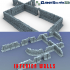 Interior Dungeon Walls:18 Walls, scatter and modular with 6x2mm Magnet Slots image