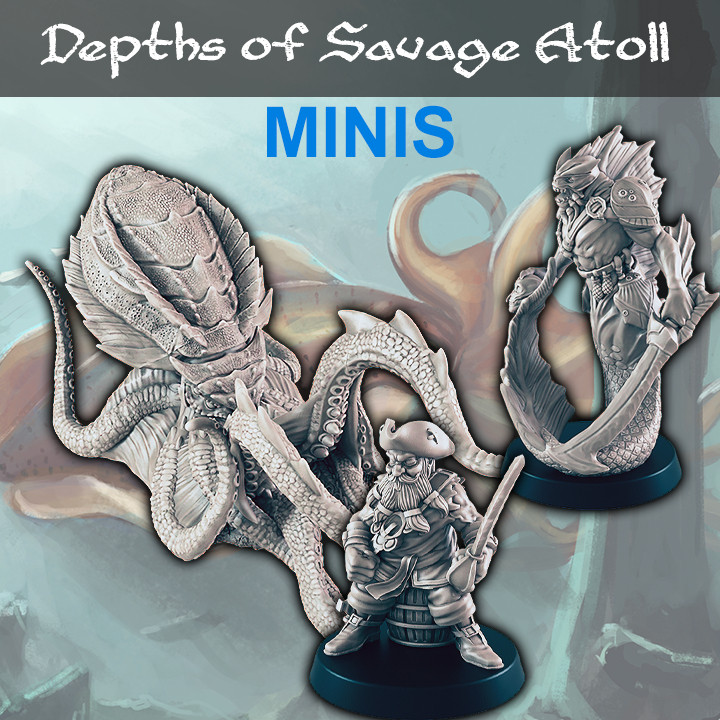 Depths of Savage Atoll - Minis [ADDON]'s Cover