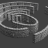 Dungeon Stone Wall-On-Tile Curved image