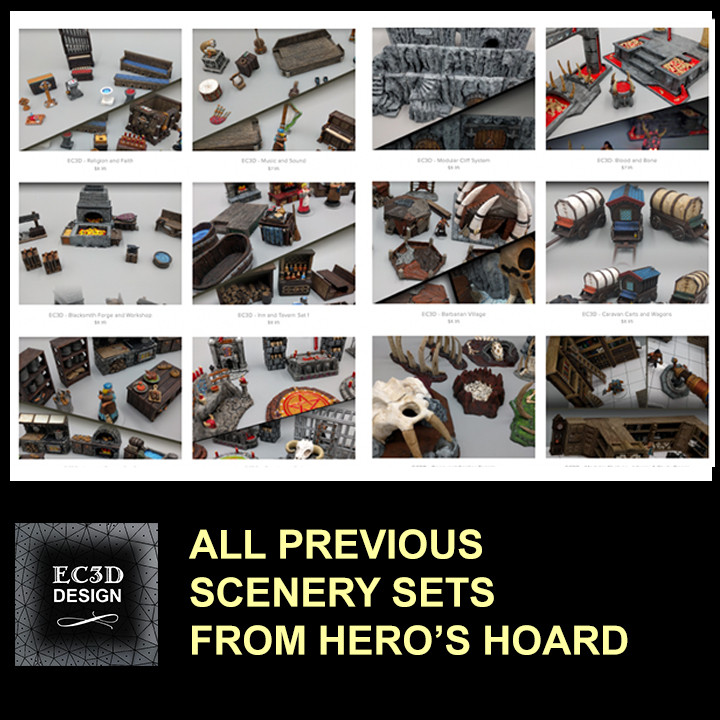 EC3D "Hero's Hoard" 12 set collection [ADDON]'s Cover