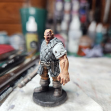 Picture of print of Morty Von Thumper - Human Brute (32mm scale presupported miniature)