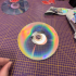 Forme d'un CD - Impression 3D Holographique à partir d'un CD, effet d'illusion optique image