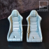 SPORT SEAT BB03 ZX FOR DIECAST AND MODELKITS image