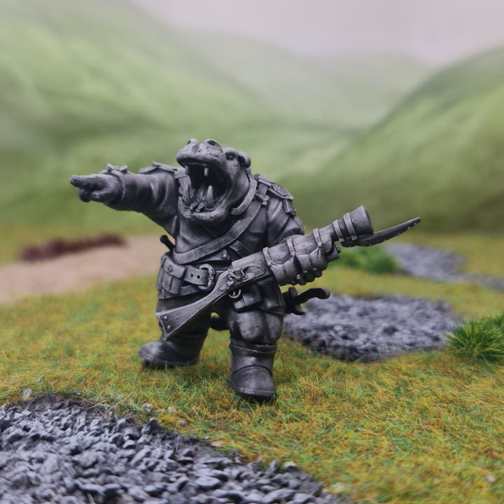 3D Print of Hippo Infantry by Ruins of Ashelnia