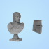 the Knights Templar Bust & Great Helm with a figure image