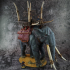 Giant War Elephant - Gargantuan - Pre-supported + Crew print image