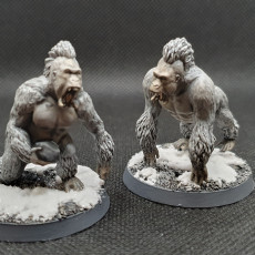 Picture of print of Crushing monkey 4 miniatures set 32mm pre-supported
