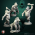 Crushing monkey 4 miniatures set 32mm pre-supported image