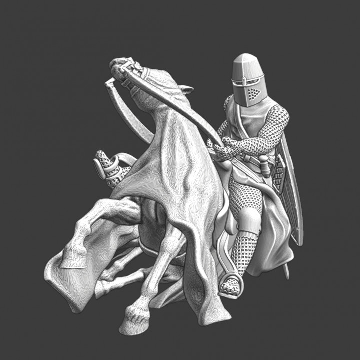 $7.50Medieval crusader knight - falling with horse