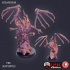 Dragonborn Skeleton Set / Undead Draconic Demon / Winged Skull Dragon image