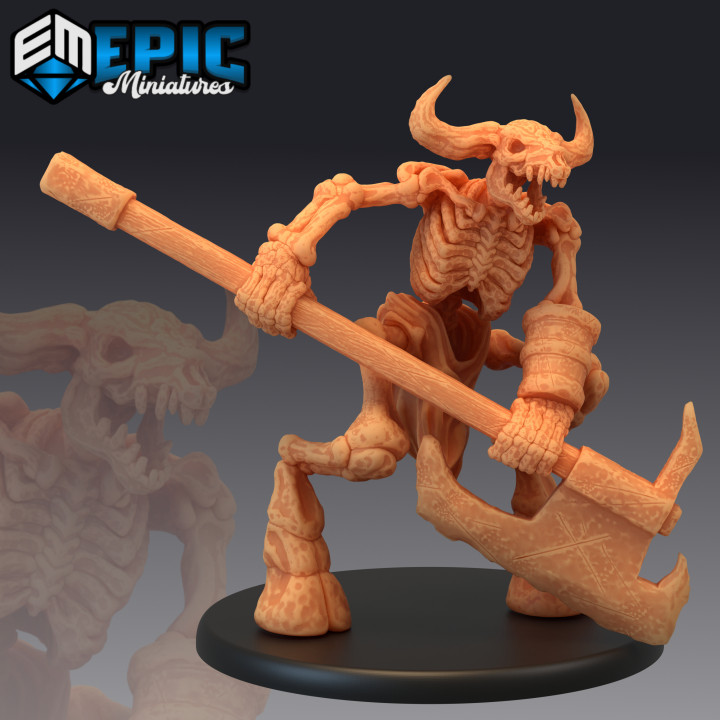 $3.90Minotaur Skeleton Axe / Undead Encounter / Skull Head Animal