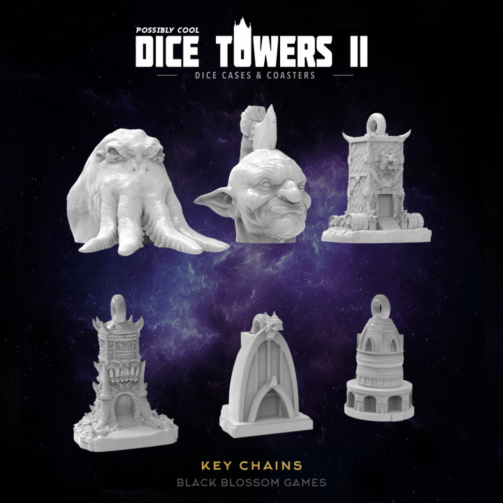 $14.9915 Keychains :: Possibly Cool Dice Tower 2