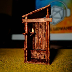Picture of print of Medieval Outhouse
