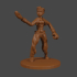 Final Fantasy Tactics inspired, male Monk, Tabletop DnD miniature, image