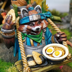 Picture of print of Tanuki, Ramen Stand Owner