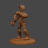 Final Fantasy Tactics inspired, female Monk, Tabletop DnD miniature, image