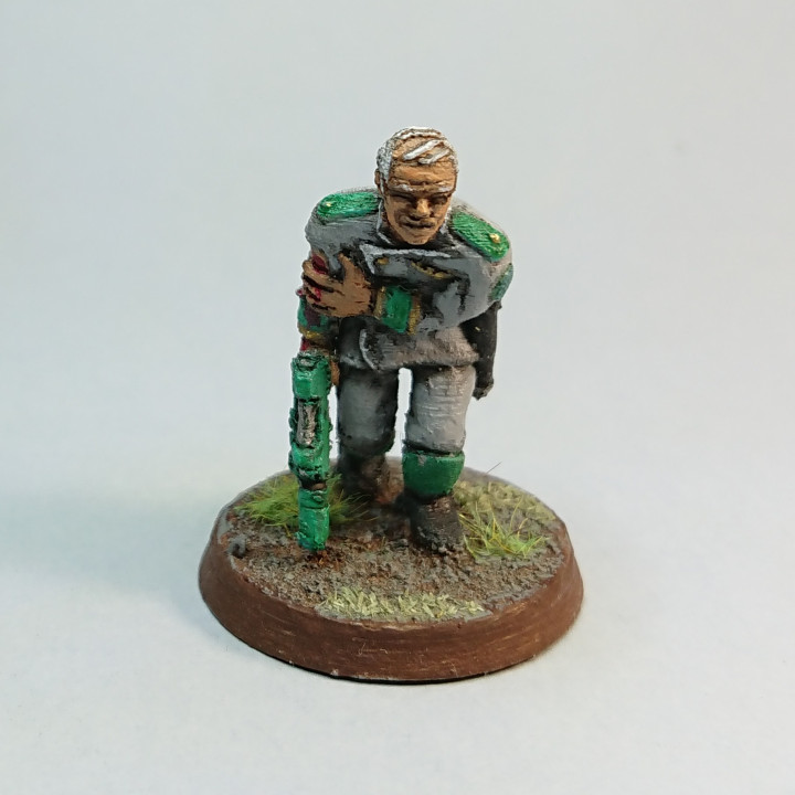 Wounded Administratum officer
