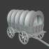 Medieval wagon with cover image