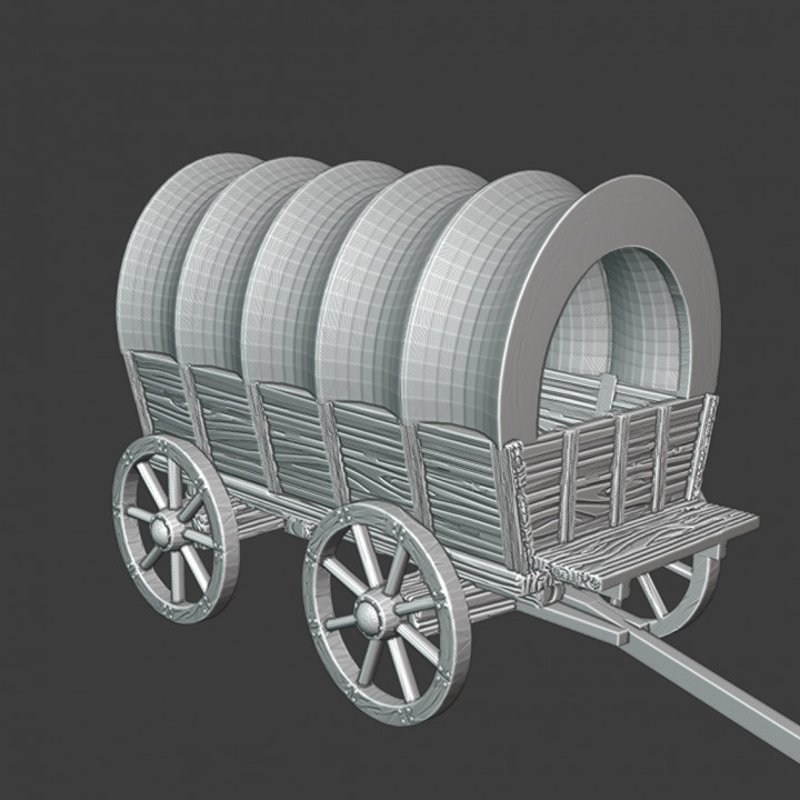 $5.00Medieval wagon with cover