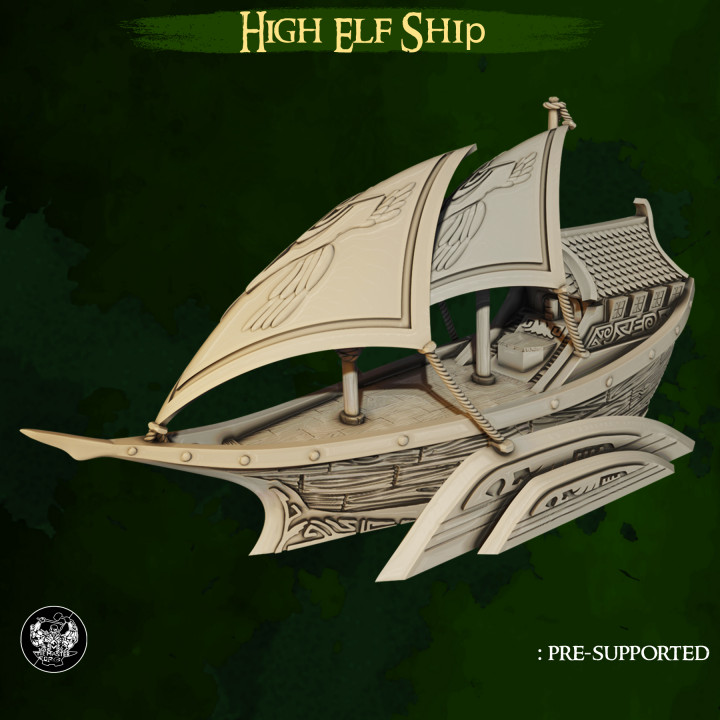 High Elf Ship's Cover