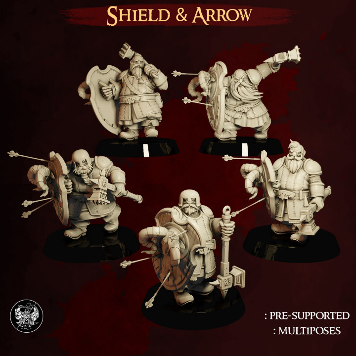 Shield & Arrow - Dwarven Army's Cover