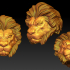 Lion head and tiger-head image