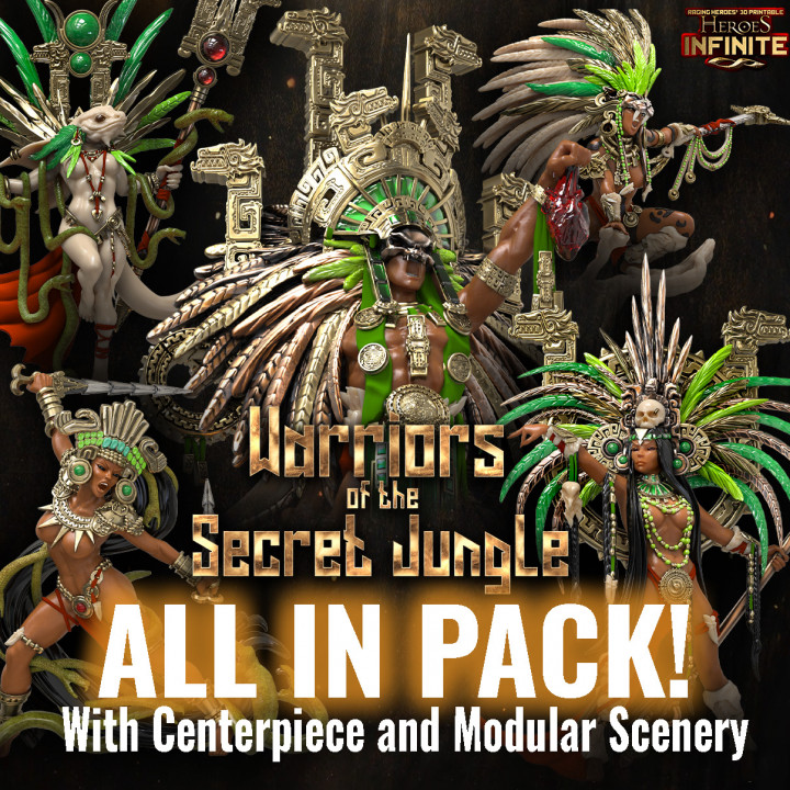 $180.00Warriors of the Secret Jungle All in Pack (with scenery/Centerpiece)