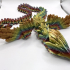 FLYING SERPENT, QUETZALCOATL, WINGED SERPENT, ARTICULATING FLEXI WIGGLE PET, PRINT IN PLACE, FANTASY SNAKE print image