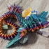 FLYING SERPENT, QUETZALCOATL, WINGED SERPENT, ARTICULATING FLEXI WIGGLE PET, PRINT IN PLACE, FANTASY SNAKE print image
