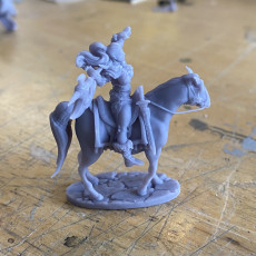 Picture of print of Barbarian Girl on horseback